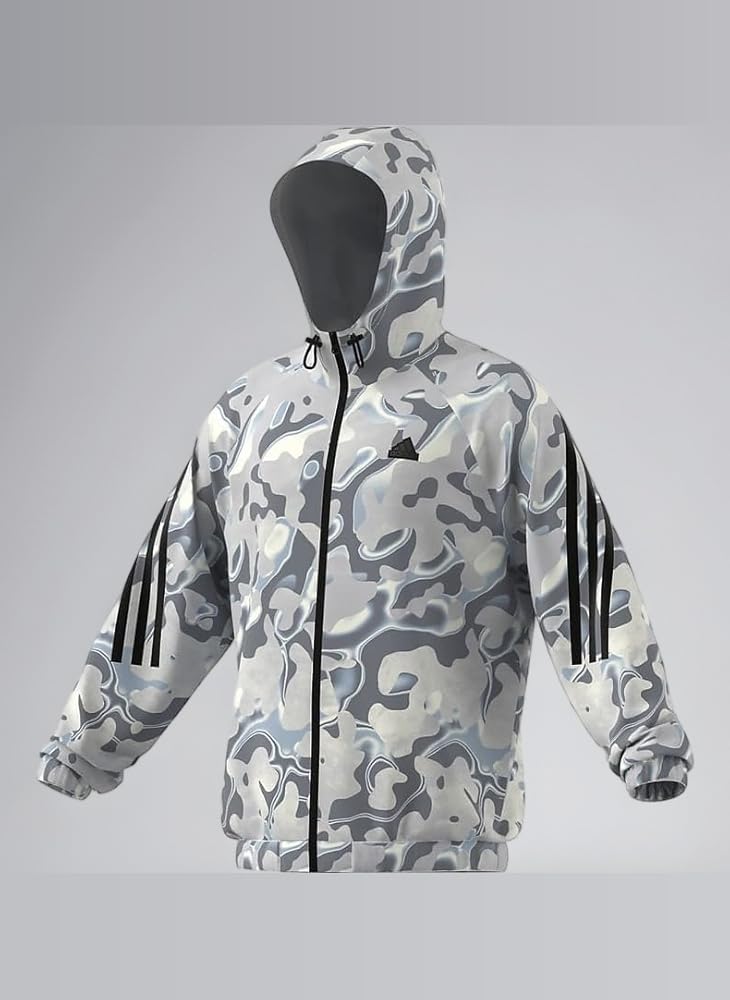 adidas 総柄 ロゴプリント ジップデザイン ポリエステル セットアップ セール】総柄プリントジャージー / アディダスオリジナルス